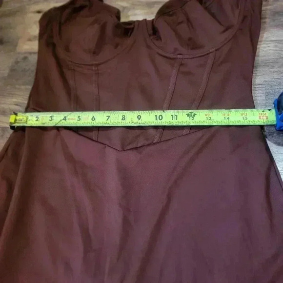 NWT Popilush Brown Corset Dress With Built In Shapewear Size XXL - Picture 8 of 11